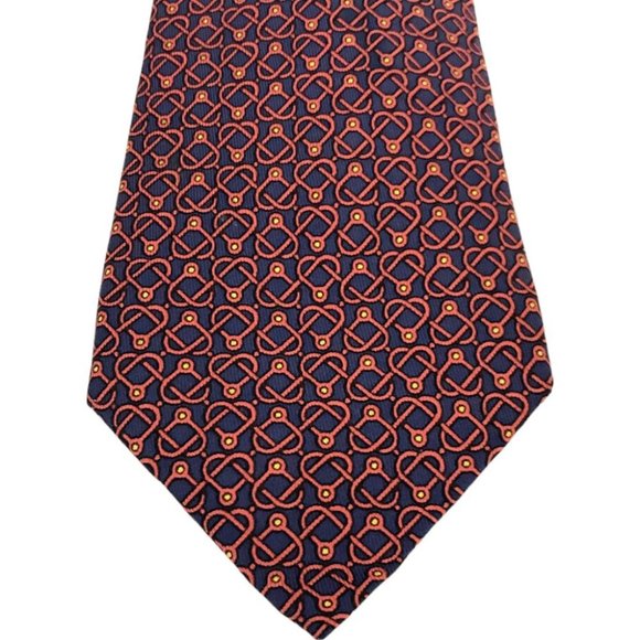 498134S Hermes Tie Multicolor 100% Silk - Picture 3 of 10